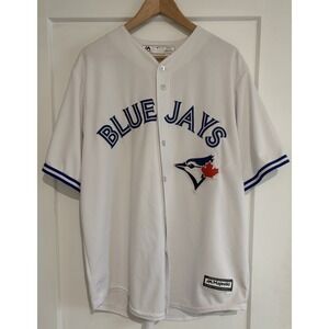 Majestic Toronto Blue Jays MLB Cool Base Jersey White Men XL Stitched Logo *READ